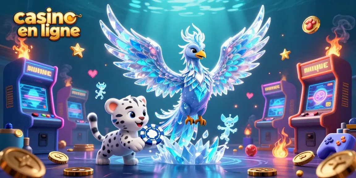 Explorez le monde des jeux à casino en ligne avec des personnages animés en action et une ambiance vibrante.
