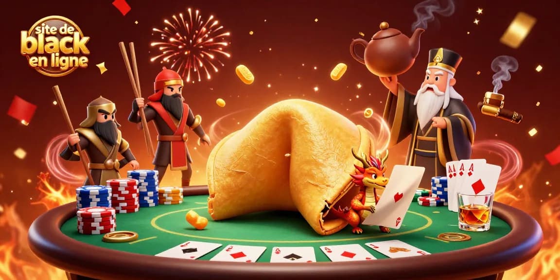 Jouez au site de blackjack en ligne avec des personnages de casino en 3D en pleine action.