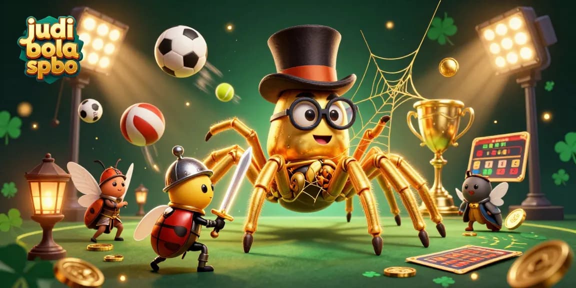 Engage in judi bola spbo with dynamic sports elements and enchanting characters in a captivating casino scene.
