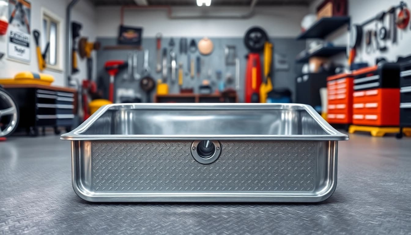 Efficient oil drain pan designed for mess-free vehicle maintenance activities