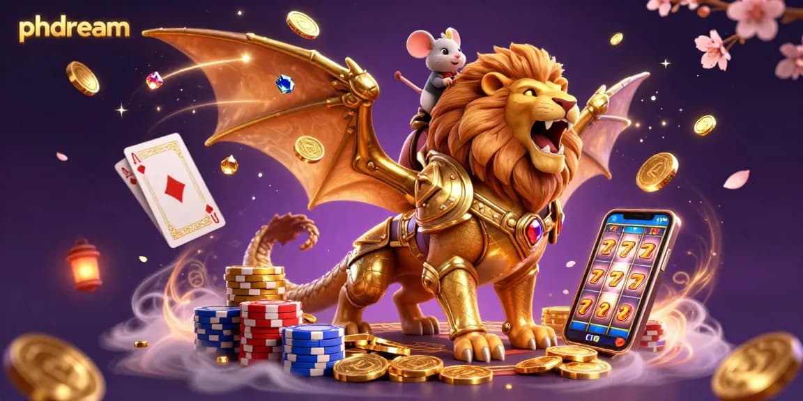 Experience phdream with a vibrant 3D chimera engaging in thrilling casino action.