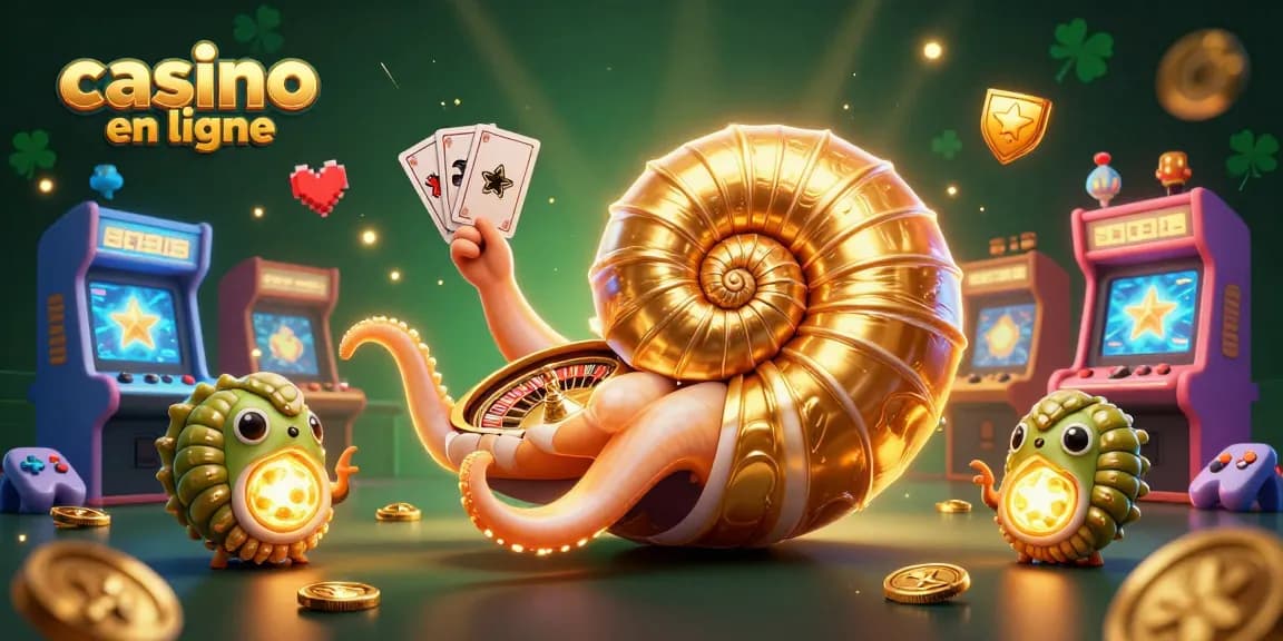 Plongez dans l'univers captivant du casino en ligne avec un nautilus géant représentant une roulette!