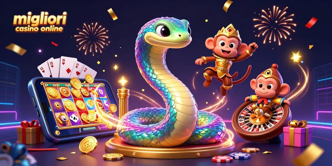 Gira i migliori casino online con il serpente arcobaleno e il re scimmia nel gioco d'azzardo