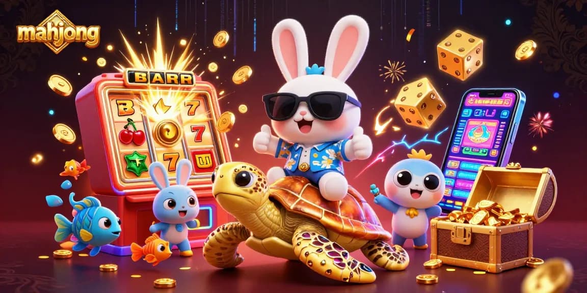 Experience the excitement of mahjong with colorful characters, dynamic gaming elements, and jackpot visuals.