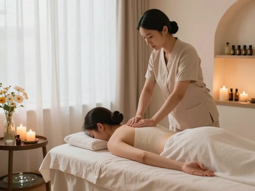 Relaxing 서초스웨디시 session with soothing ambiance and skilled therapist.