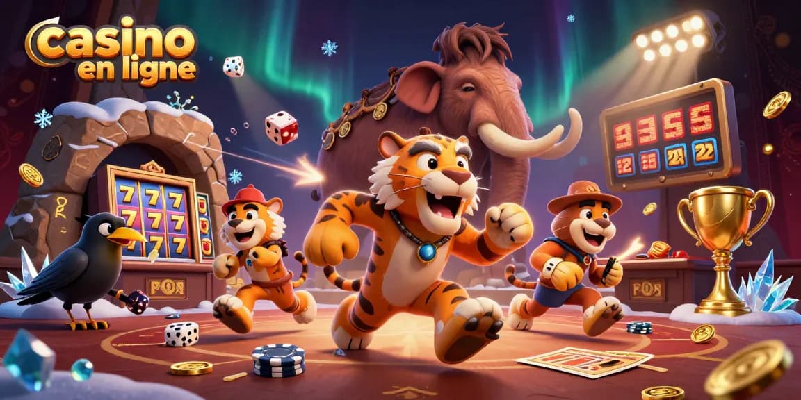 Jouer à casino en ligne avec des personnages colorés dans un environnement immersif.
