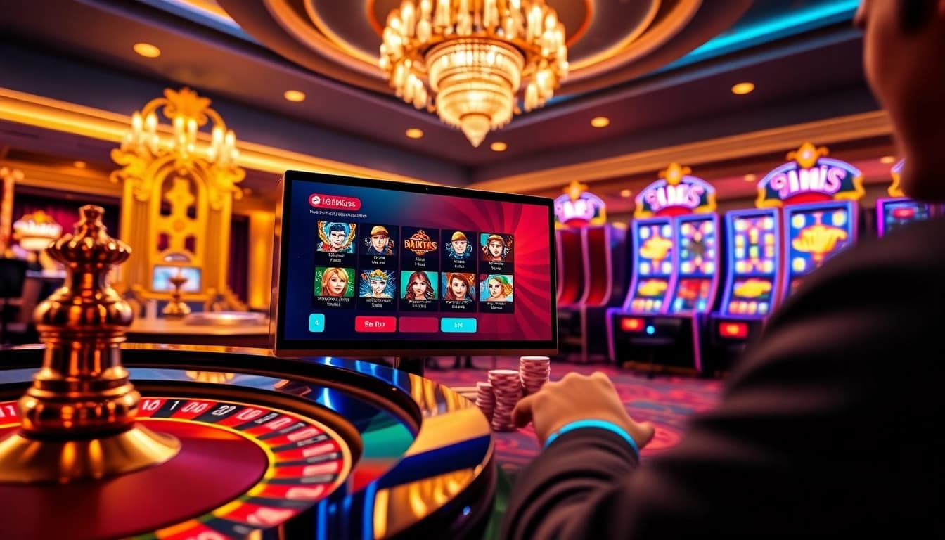 Experience thrilling gaming action at https://kiss918-ori.app with vibrant slot machines and roulette tables.