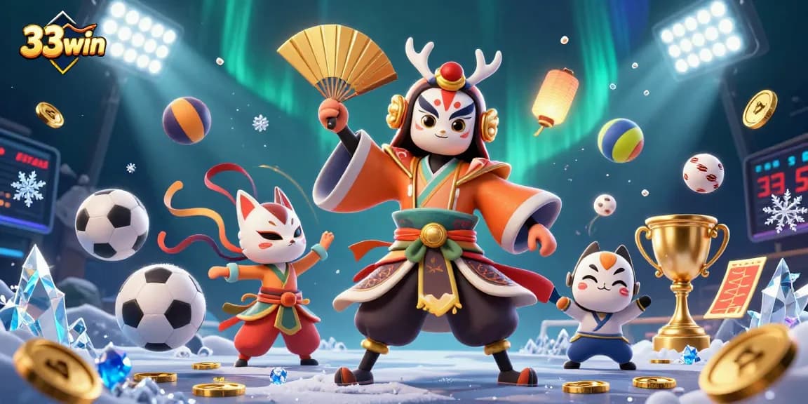 Bet on the excitement at 33win with vibrant casino characters and dynamic game elements shining through.