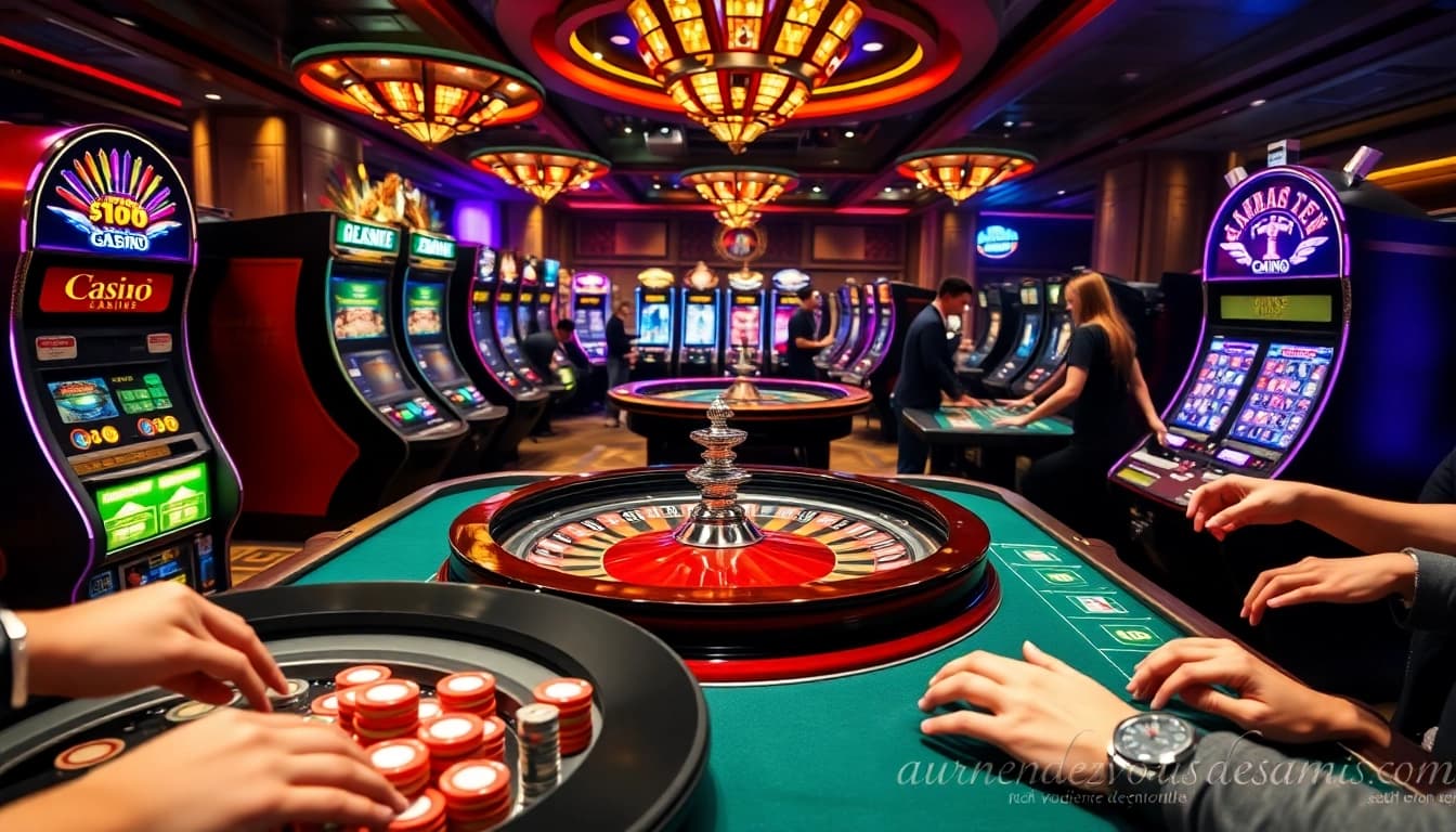 Rasakan keseruan bermain judi dengan aurendezvousdesamis.com di kasino kelas atas yang menampilkan roulette dan mesin slot.