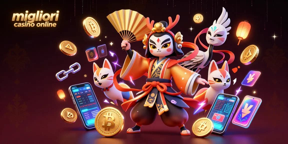 I migliori casino online: vivi un'esperienza di gioco colorata e ricca al centro di un'illustrazione avvincente