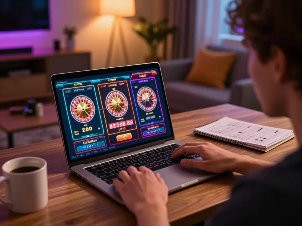 Player engaging with Nk88's online casino interface during an exciting gaming session