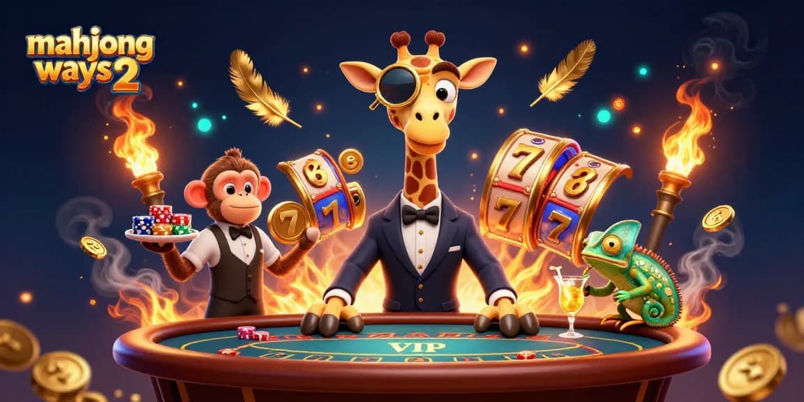Experience excitement in mahjong ways 2 with vibrant characters, slot elements, and winning vibes.