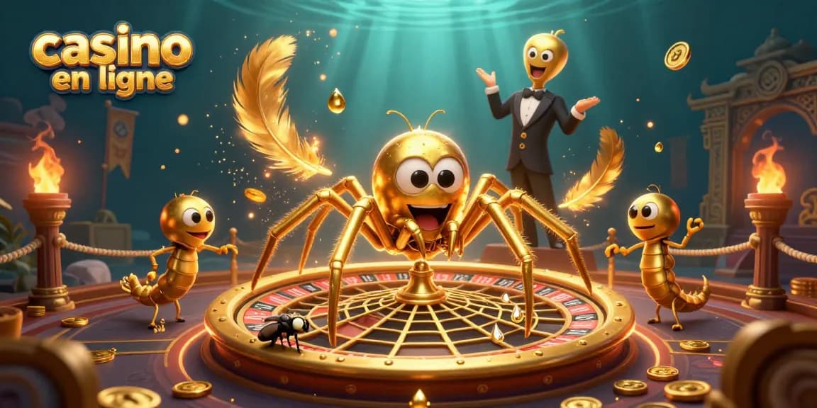 Pariez sur une aventure de casino en ligne avec une illustration captivante de jeux de hasard.