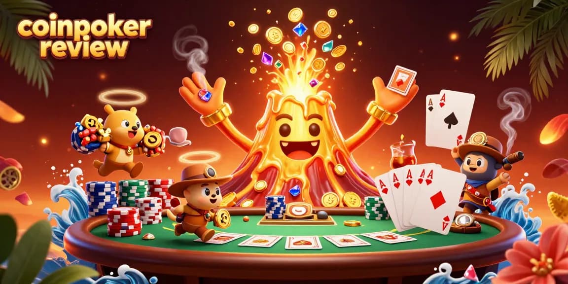 Évaluez CoinPoker avec cet avis captivant sur une scène de casino dynamique remplie de trésors.