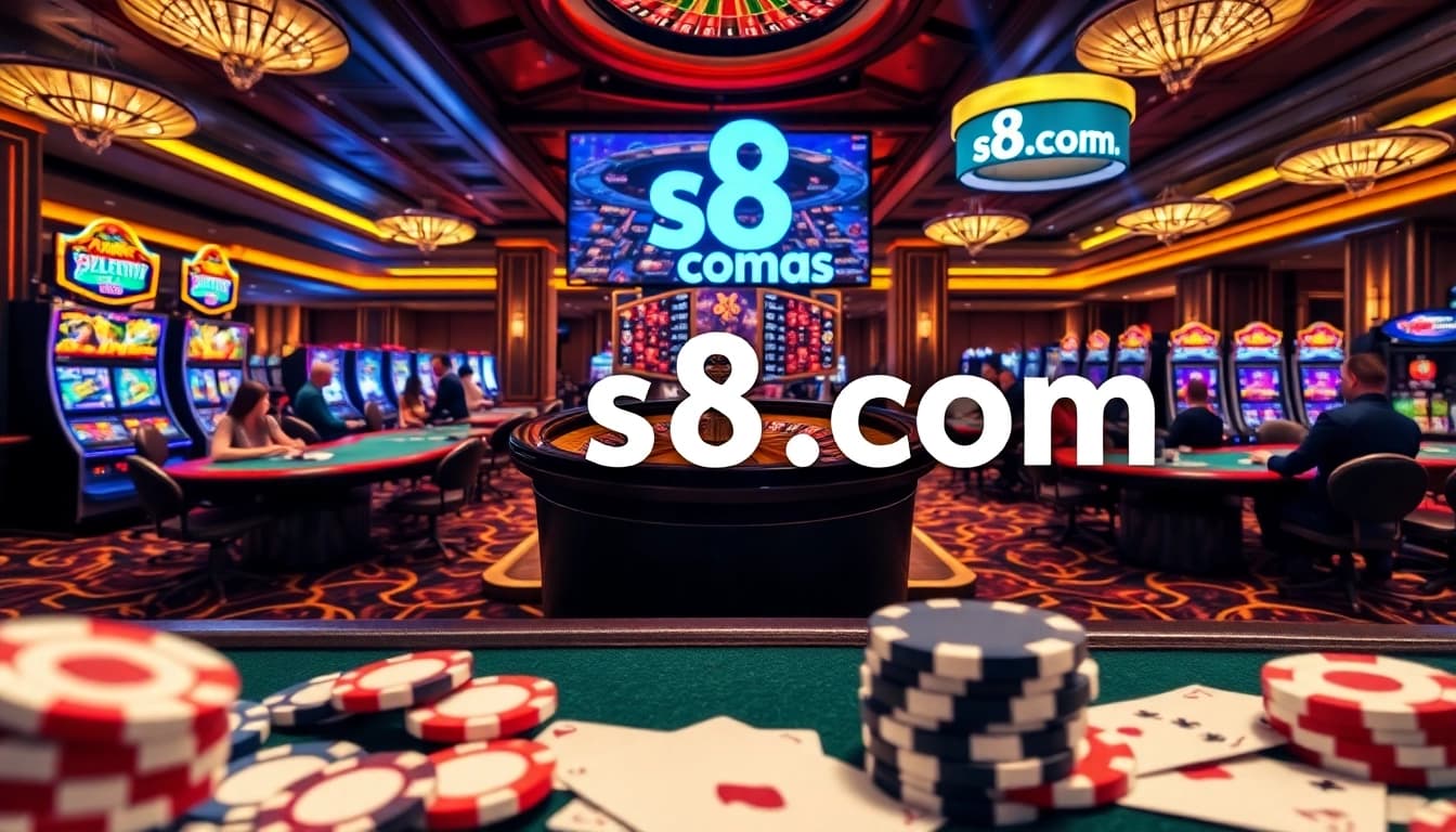 Experience the vibrant energy of s8 com in a luxurious casino setting.