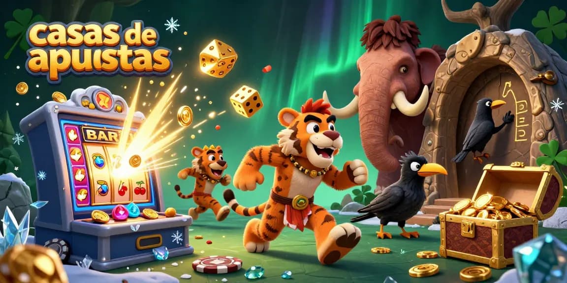 Las casas de apuestas ofrecen oportunidades emocionantes para ganar, con tragamonedas y dados en acción.