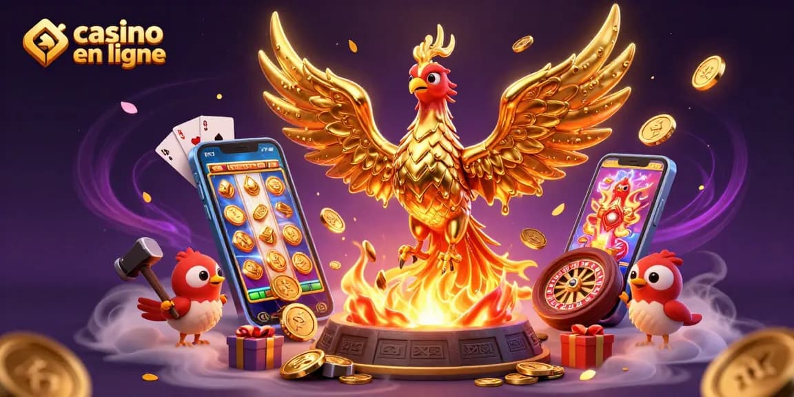 Faites l'expérience de l'excitation du casino en ligne avec un phénix d'or et des jeux dynamiques.