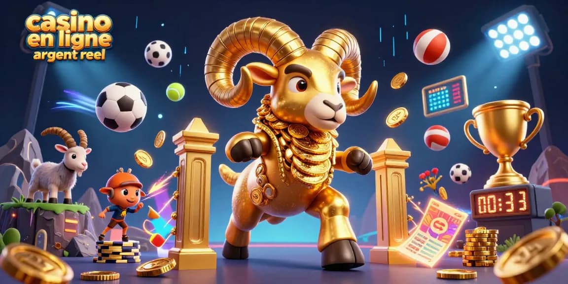 Visualisez une expérience de jeu mémorable avec le casino en ligne argent réel à travers cette illustration animée.