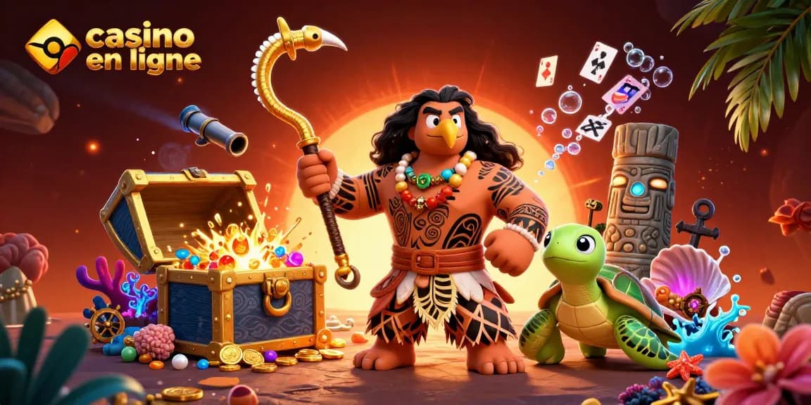 Jouez au casino en ligne avec des personnages animés dans un décor de jeu captivant.