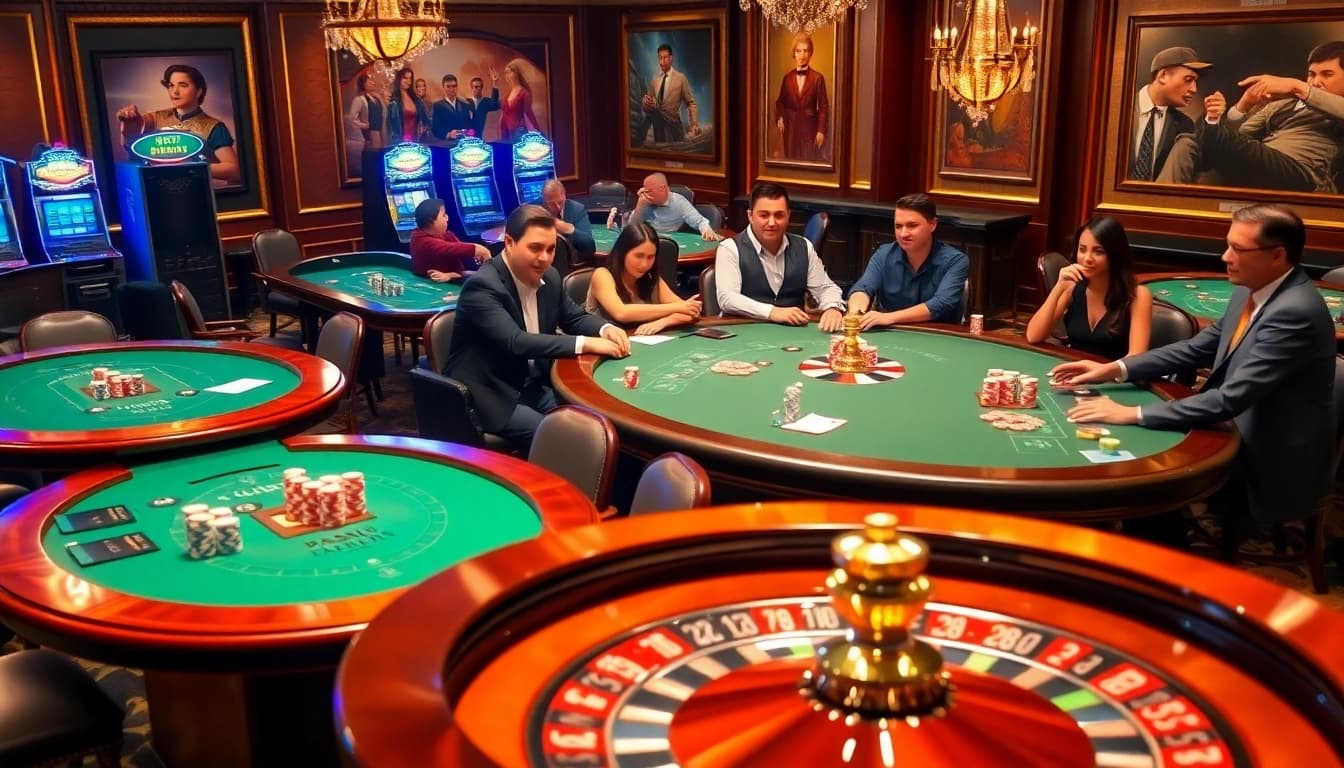 Experience the excitement of gambling with https://nk88net.com/ at a stylish casino table.