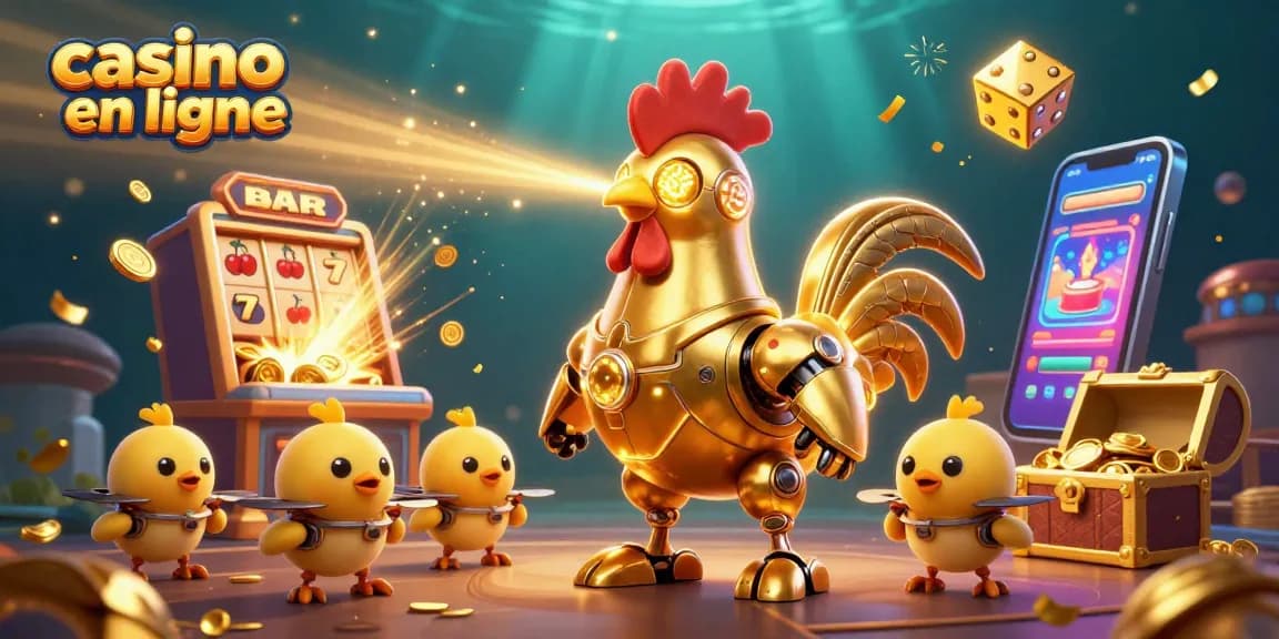 Engagez-vous dans l'univers des jeux avec le casino en ligne, illuminé par des machines à sous et des trésors.