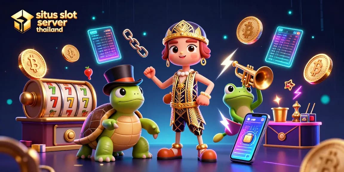 Experience vibrant gameplay at situs slot server thailand with animated characters celebrating wins.