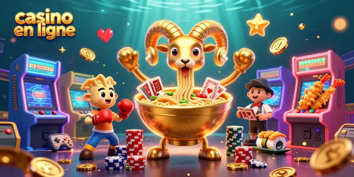 Le jeu dynamique et amusant au casino en ligne avec un bol de ramen géant et des personnages interactifs.