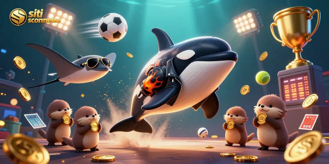 Giocatori esplorano i siti scommesse con grafica vivace e premi in oro.