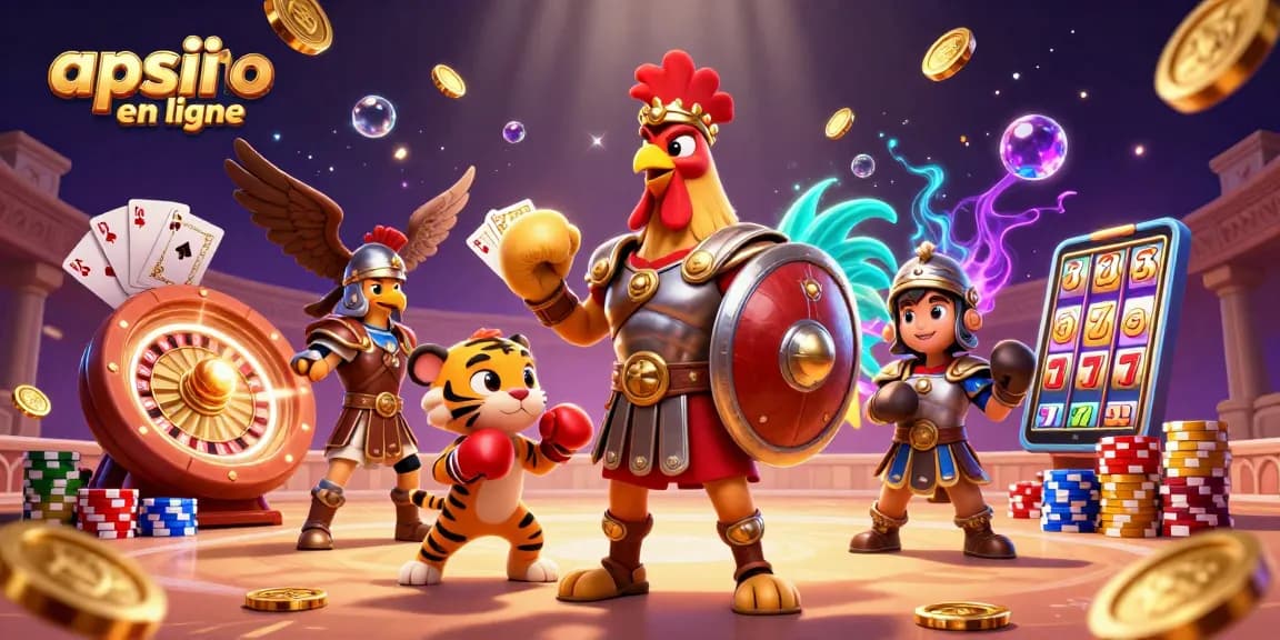 Appli casino en ligne : Profitez d'une expérience immersive avec des personnages de gladiateurs et éléments de jeux