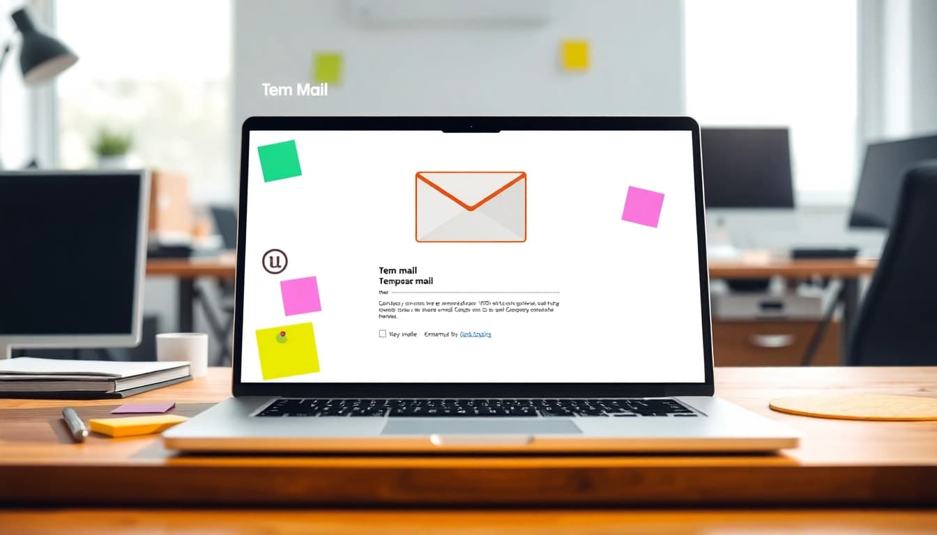 Generate a Gmail temp mail easily with a user-friendly interface in a digital workspace.