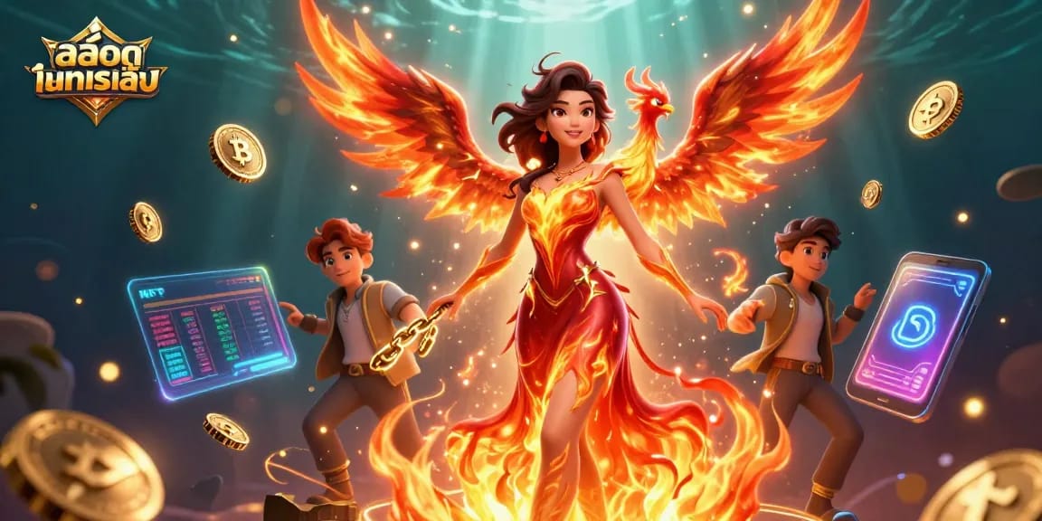 Experience สล็อตทดลองเล่น with immersive visuals and dynamic gaming elements in this exciting illustration.