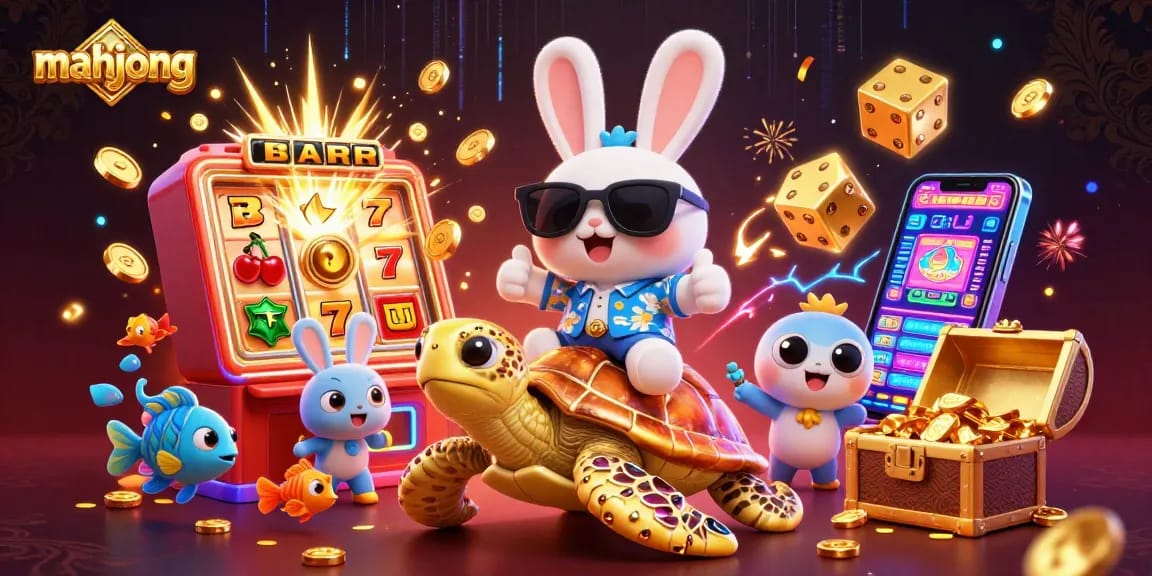 Experience the excitement of mahjong with colorful characters, dynamic gaming elements, and jackpot visuals.