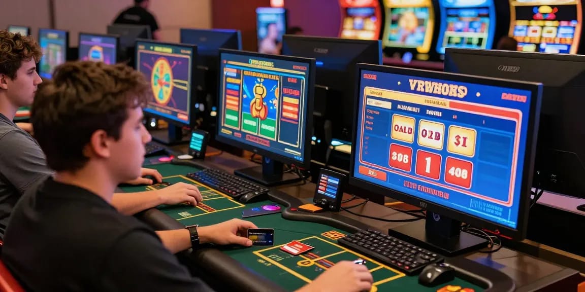 Players enjoying credit card casinos at https://ieee.org.uk with engaging games and vibrant atmosphere.