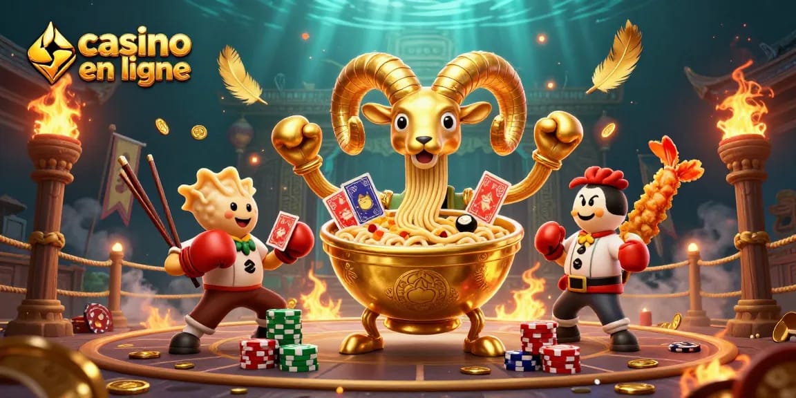 Jouez avec des pièces d'or et des cartes sur un casino en ligne animé, mettant en avant le fun et l'excitation.