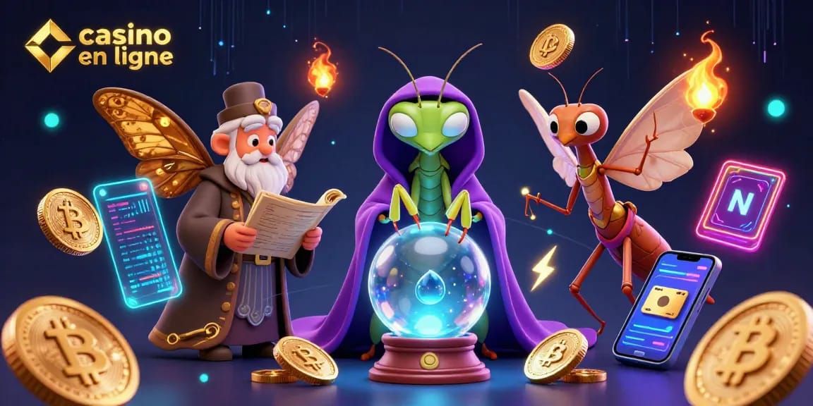 Jouez au casino en ligne avec une vision mystique grâce aux personnages fascinants.