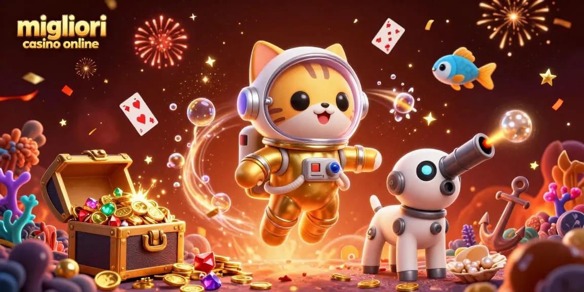 I migliori casino online offrono avventure insolite e ricche di premi, come il gatto astronauta e il cane robotico nello spazio.