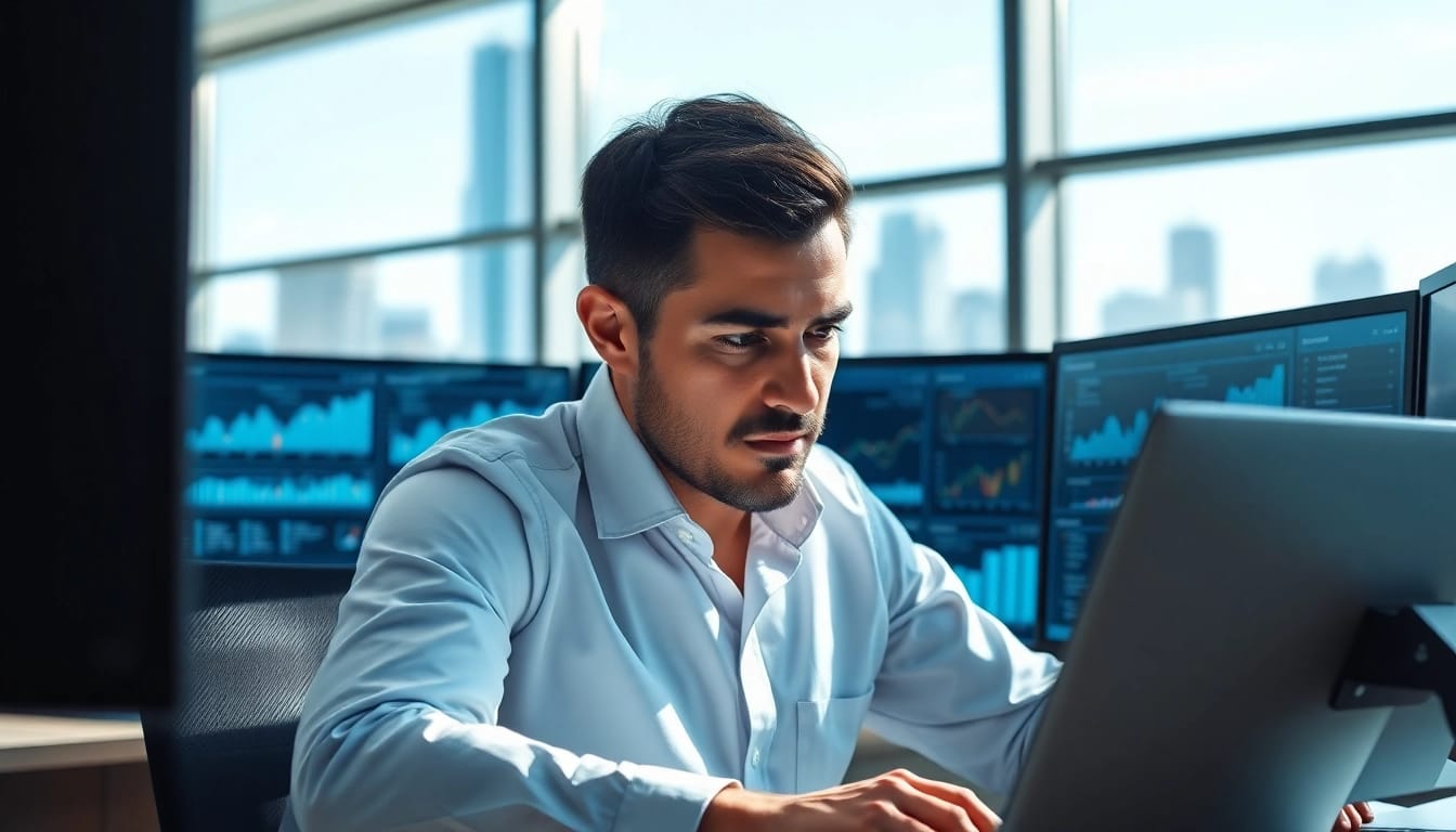 Enhancing competitive intelligence through data analysis in a professional office.