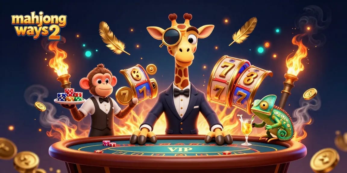 Experience excitement in mahjong ways 2 with vibrant characters, slot elements, and winning vibes.