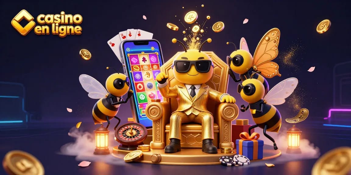 Gagnez au casino en ligne avec des jeux captivants illustrant un patron de mafia bumblebee.