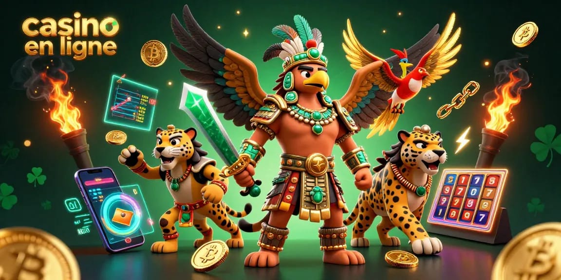 Gagnez avec des machines à sous dans un casino en ligne dynamique caché par des guerriers aztèques
