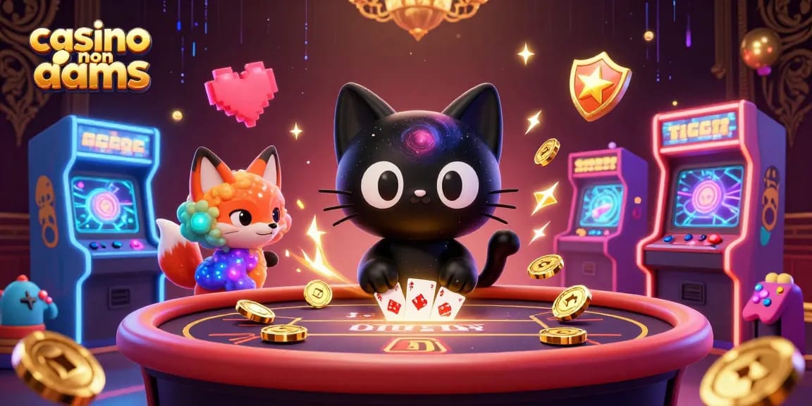 Gioca nei casino non AAMS con un gatto nero galattico al tavolo del casinò.