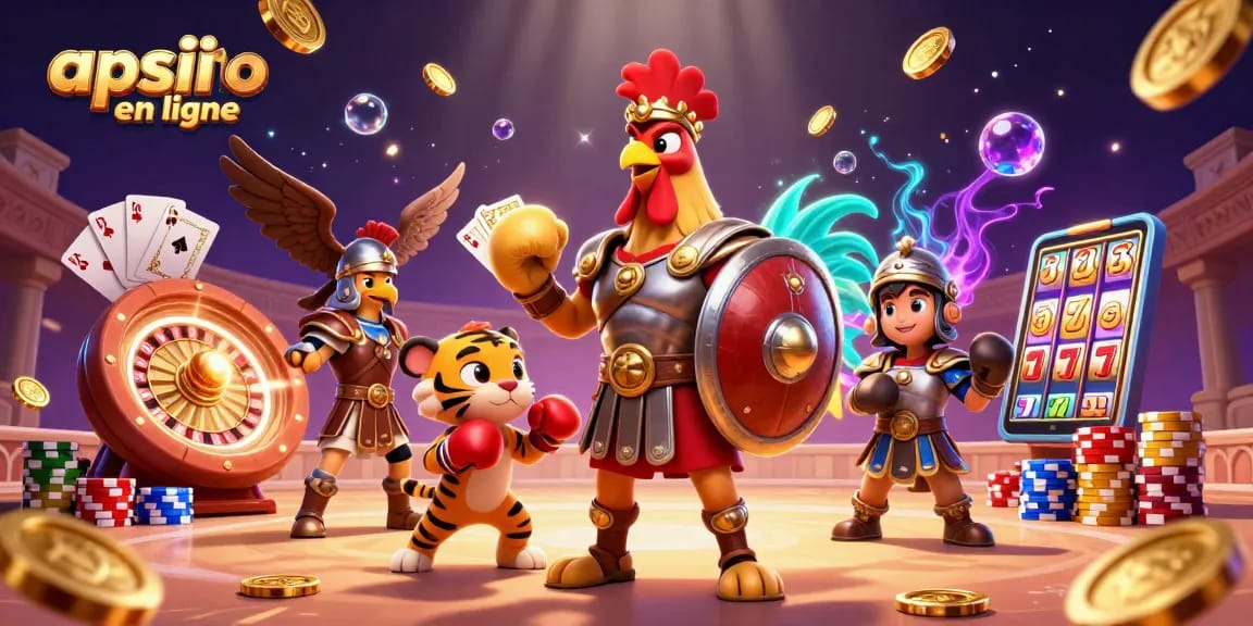Appli casino en ligne : Profitez d'une expérience immersive avec des personnages de gladiateurs et éléments de jeux