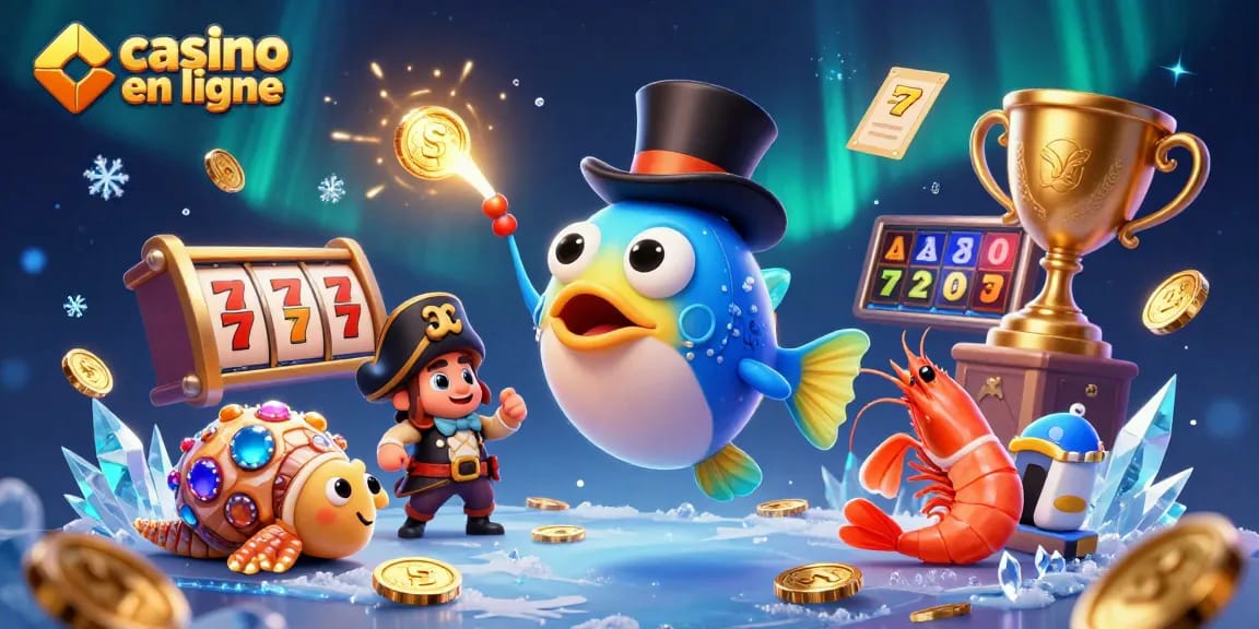 Jouez à des jeux de casino en ligne tout en découvrant des trésors marins.