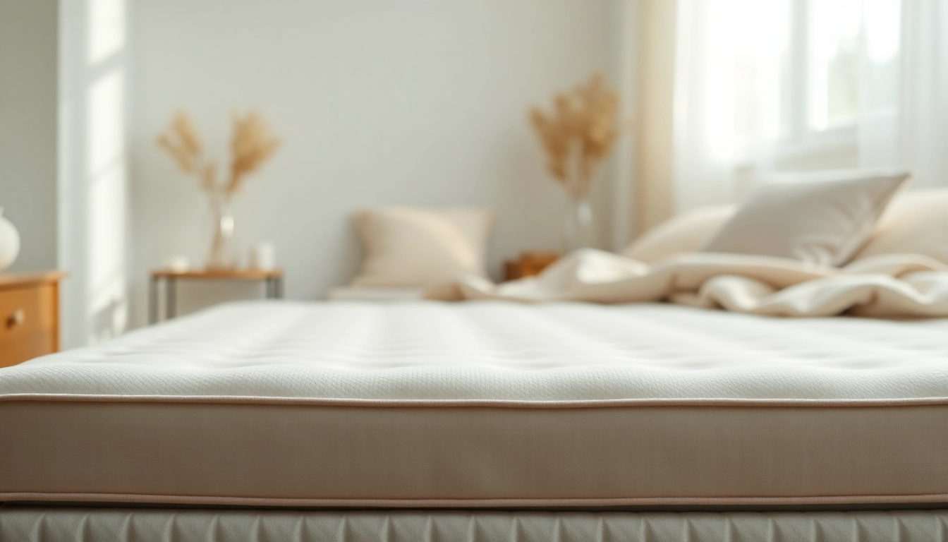 Explore the comfort and beauty of a flat mattress showcased in a cozy bedroom.