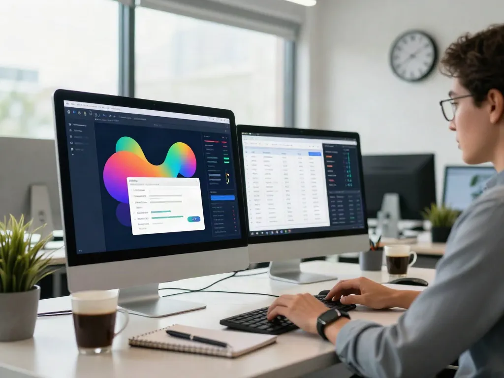 Tax software for new tax business being utilized in a modern workspace for professional growth.