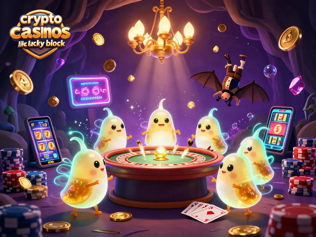 Experience thrilling action at crypto casinos like Lucky Block with vibrant game elements and stunning visuals.