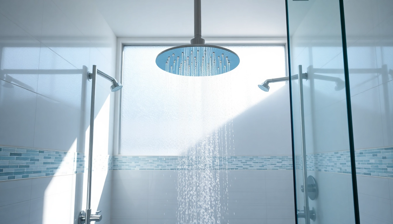 Experience elegant showers Australia with a modern rainfall showerhead in a luxurious setting.