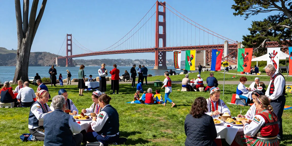 Community event for Polish citizens at https://www.sfpol.com/ in San Francisco celebrating culture.