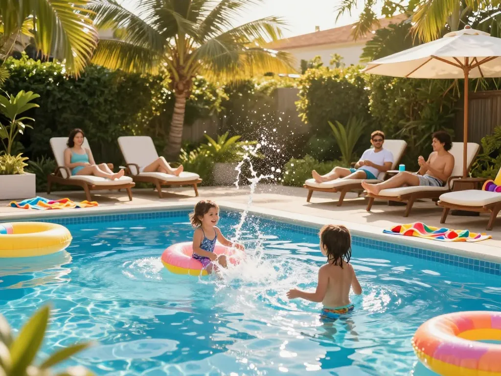 Dolphin Pool Services ensures families enjoy their sparkling pools with joy and relaxation.