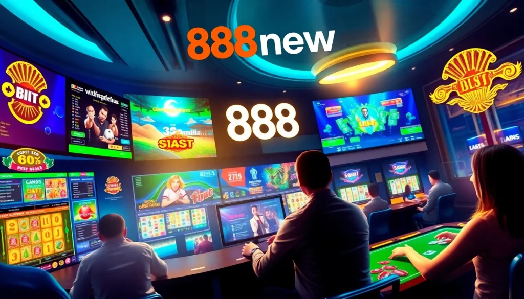 Experience the vibrant gaming environment at 888new with exciting online betting options.